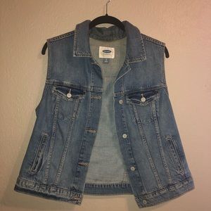 Old Navy Sleeveless Denim Jacket